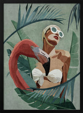 Flamingo Lady Poster