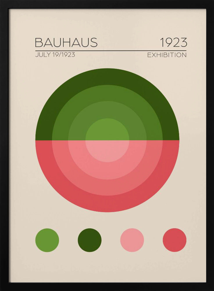 Bauhaus Yesil Daire Poster