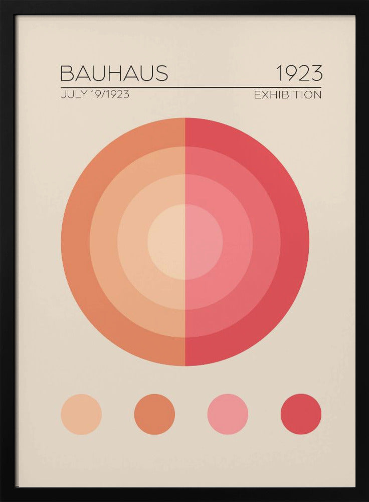 Bauhaus Pembe Daire Poster