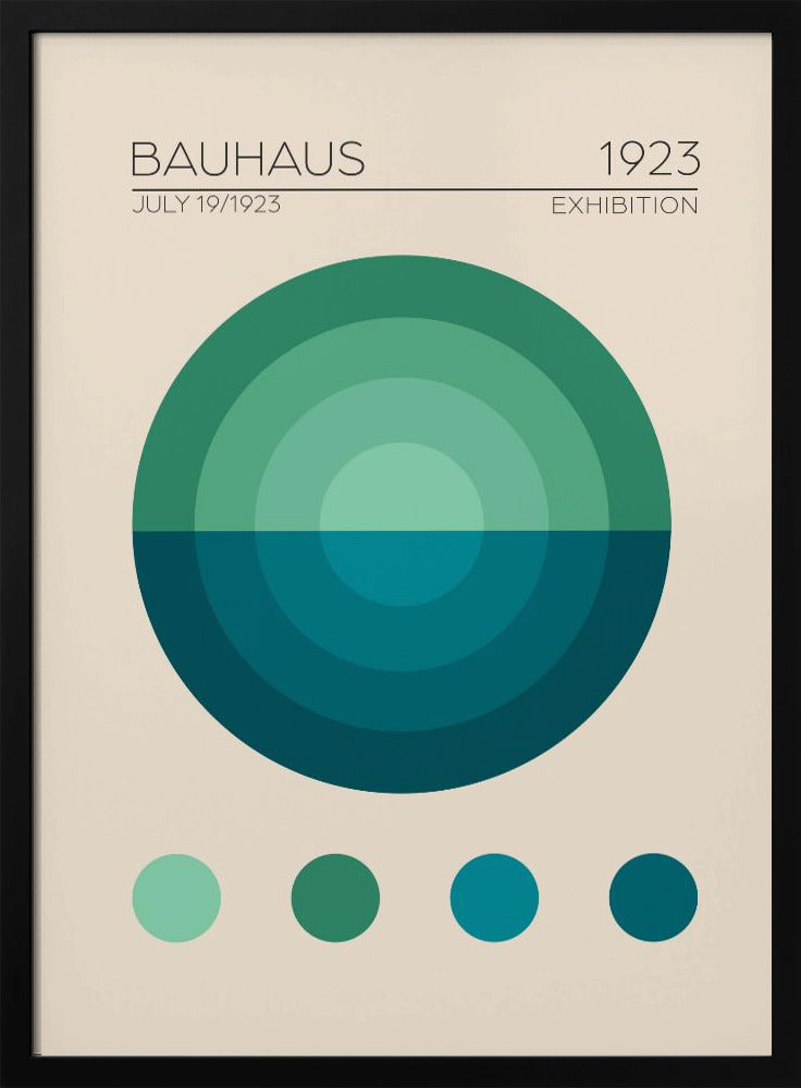 Bauhaus Mavi Daire Poster