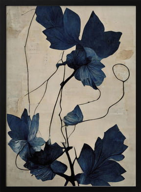 Indigo Flower Poster