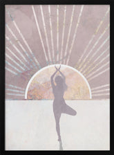 Pink Gold Sun Yoga 1 Poster