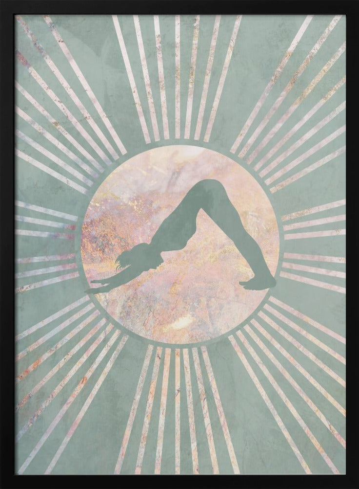 Yoga Boho Sun Green 3 Poster