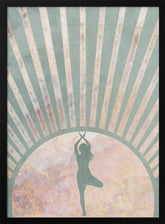 Yoga Boho Sun Rise Green 1 Poster