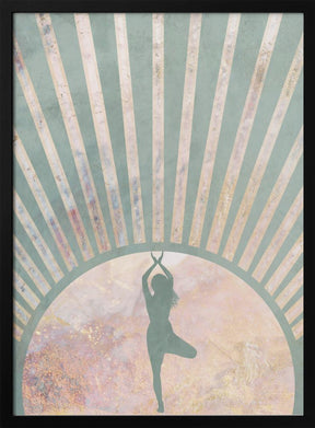 Yoga Boho Sun Rise Green 1 Poster