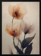 Parchment Flowers No 2 Poster