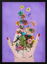 Frida`s Hand`S (Purple) Poster