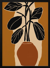 Ochre Still Life No 1 Poster