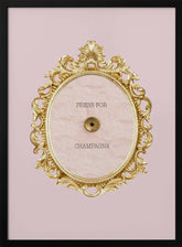 Press for champagne pink Poster