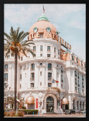 French Riviera Building Poster