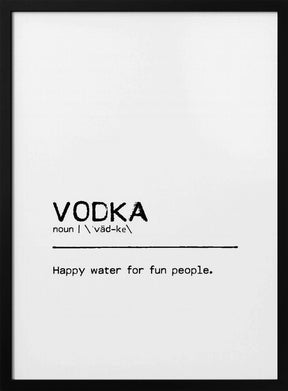 Quote Vodka Fun Poster