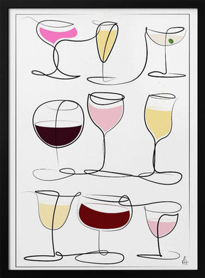 Wine & Drinks Poster