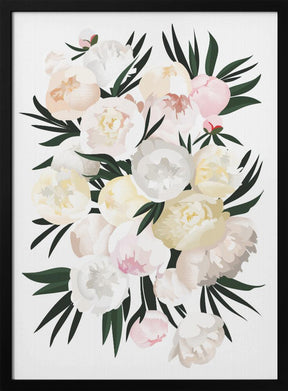 Dara bouquet in white Poster