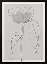 Oneline Tulip Poster