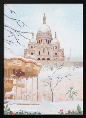 Winter in Paris Poster