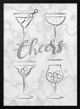 Cheers Cocktails Poster