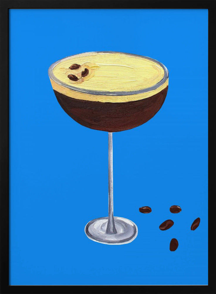 Espresso Martini Blue Poster