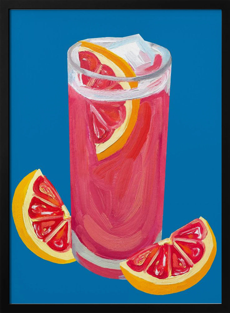 Grapefruit Paloma Blue Poster