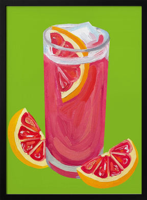 Grapefruit Paloma Pistachio Poster