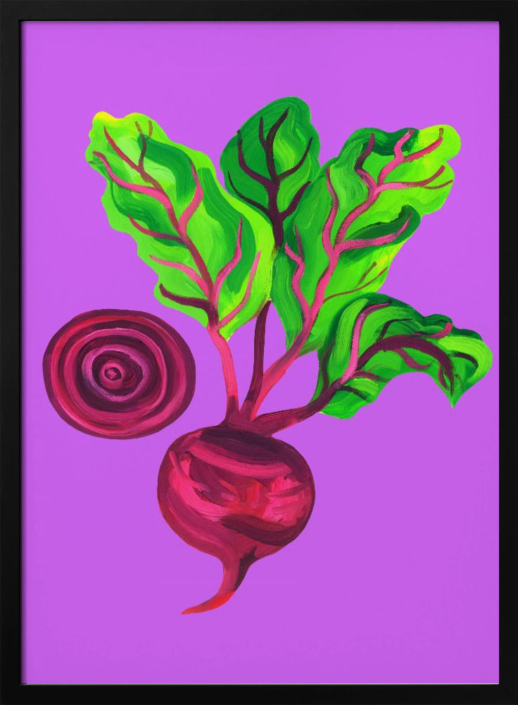 Beetroot Swirl Purple Poster