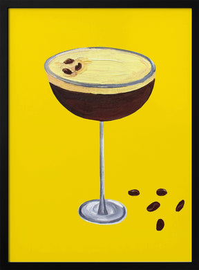 Espresso Martini Buttercup Yellow Poster