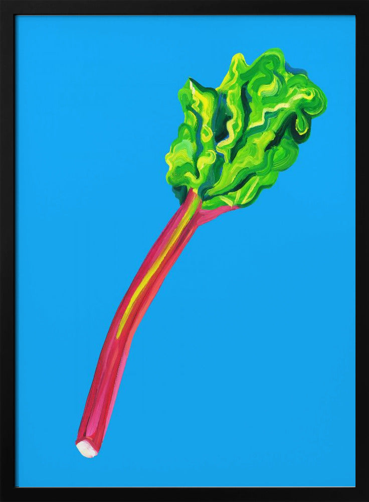 Rhubarb Light Blue Poster