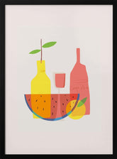 Still Life With Wine and Bottles Poster