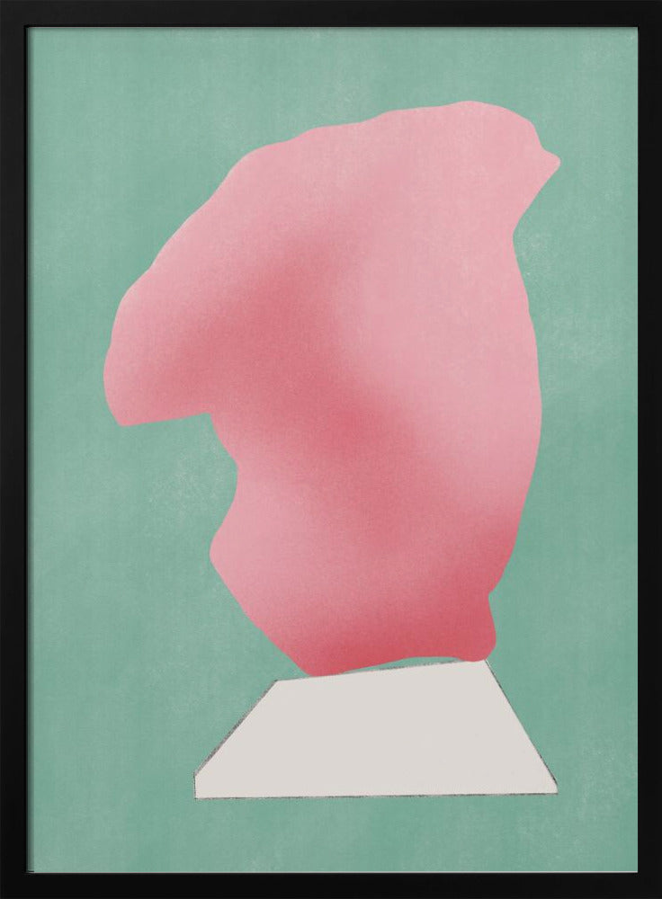 Stone Sculpture In Pink Poster