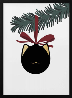 Meowrry bauble (black white) Poster