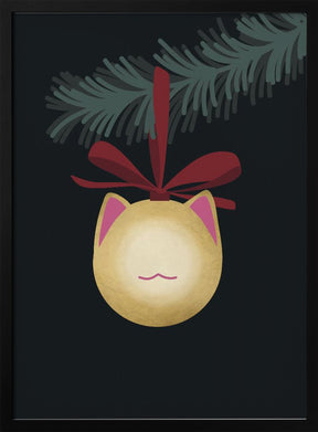 Meowrry bauble (black gold) Poster