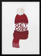 Get cozy (red) Poster