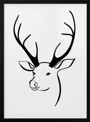 Reindeer head Poster