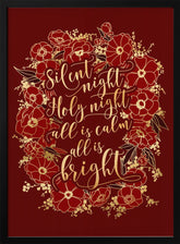 Silent night - red Poster