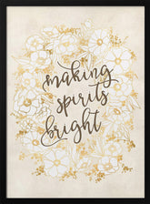 Making spirits bright - vintage vanilla Poster