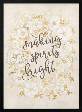 Making spirits bright - vintage vanilla Poster