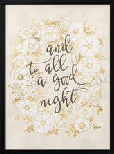 And to all a good night - vintage vanilla Poster