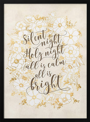 Silent night - vintage vanilla Poster