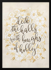 Deck the halls - vintage vanilla Poster