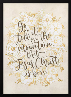 Go tell it on the mountain - vintage vanilla Poster