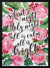 Floral silent night Poster