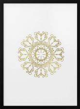 Gold lace snowflake (1) Poster