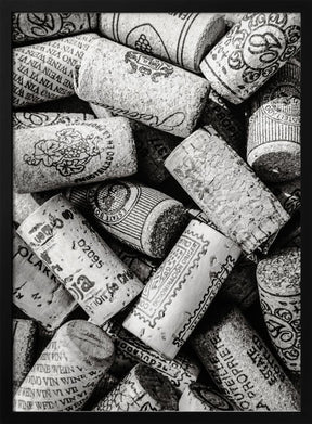 Wine 001 Bw Poster