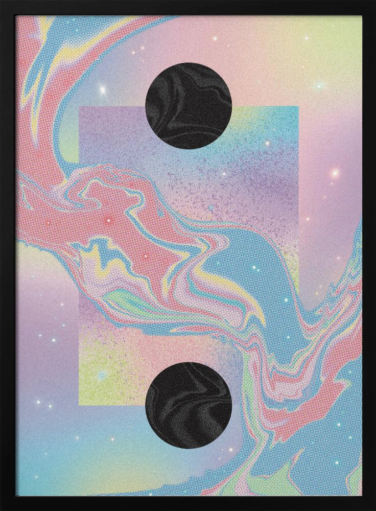 Black Hole Pastel Cosmos Poster