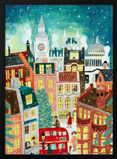 Christmas London in the snow Poster