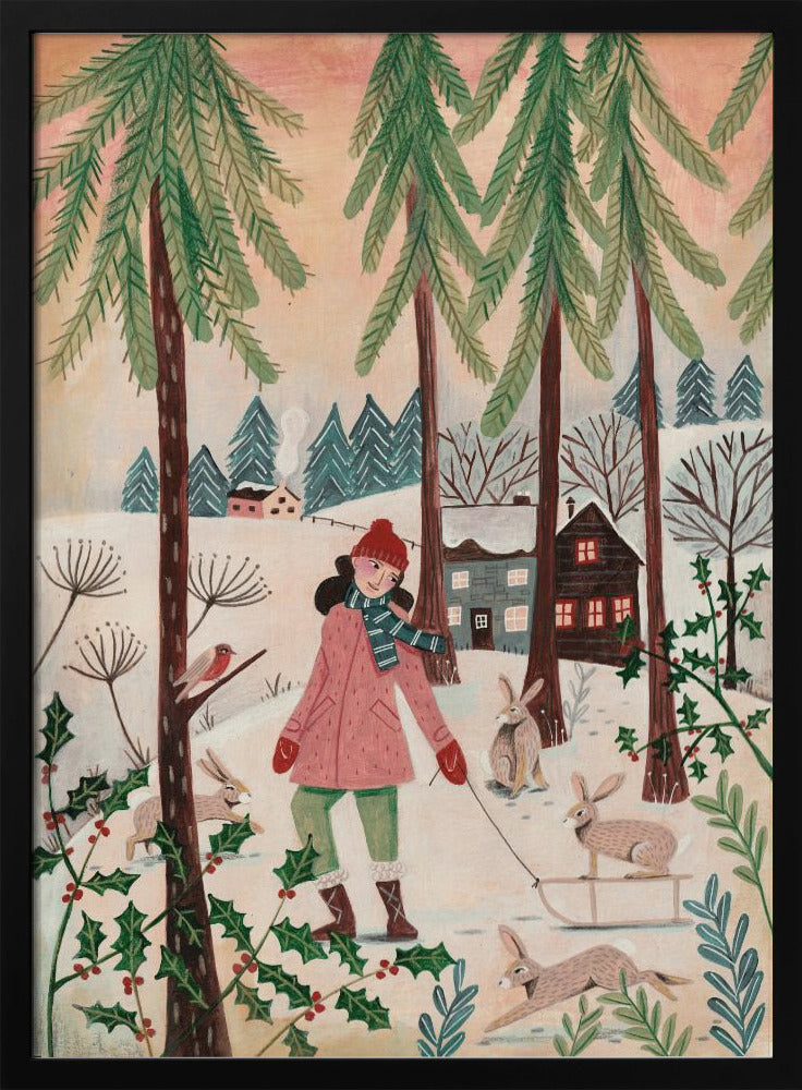 Walking in the snow Poster