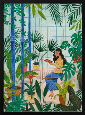 Reading in the plant greenhouse Poster