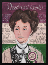 Portrait of a woman, Emmeline Pankhurst Poster