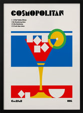 Cosmopolitan Bauhaus Cocktail Poster