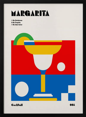 Margarita Bauhaus Cocktail Poster