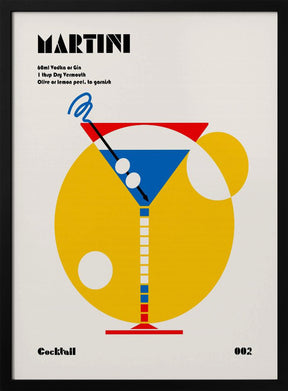 Martini Bauhaus Cocktail Poster